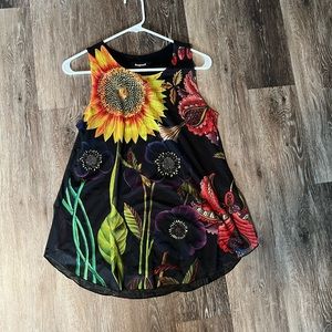 Desigual Sunflower Tank Top